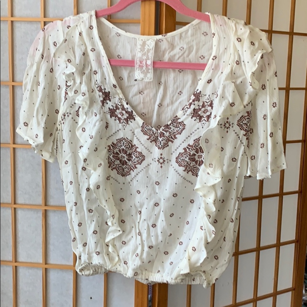 Ruffle crop top